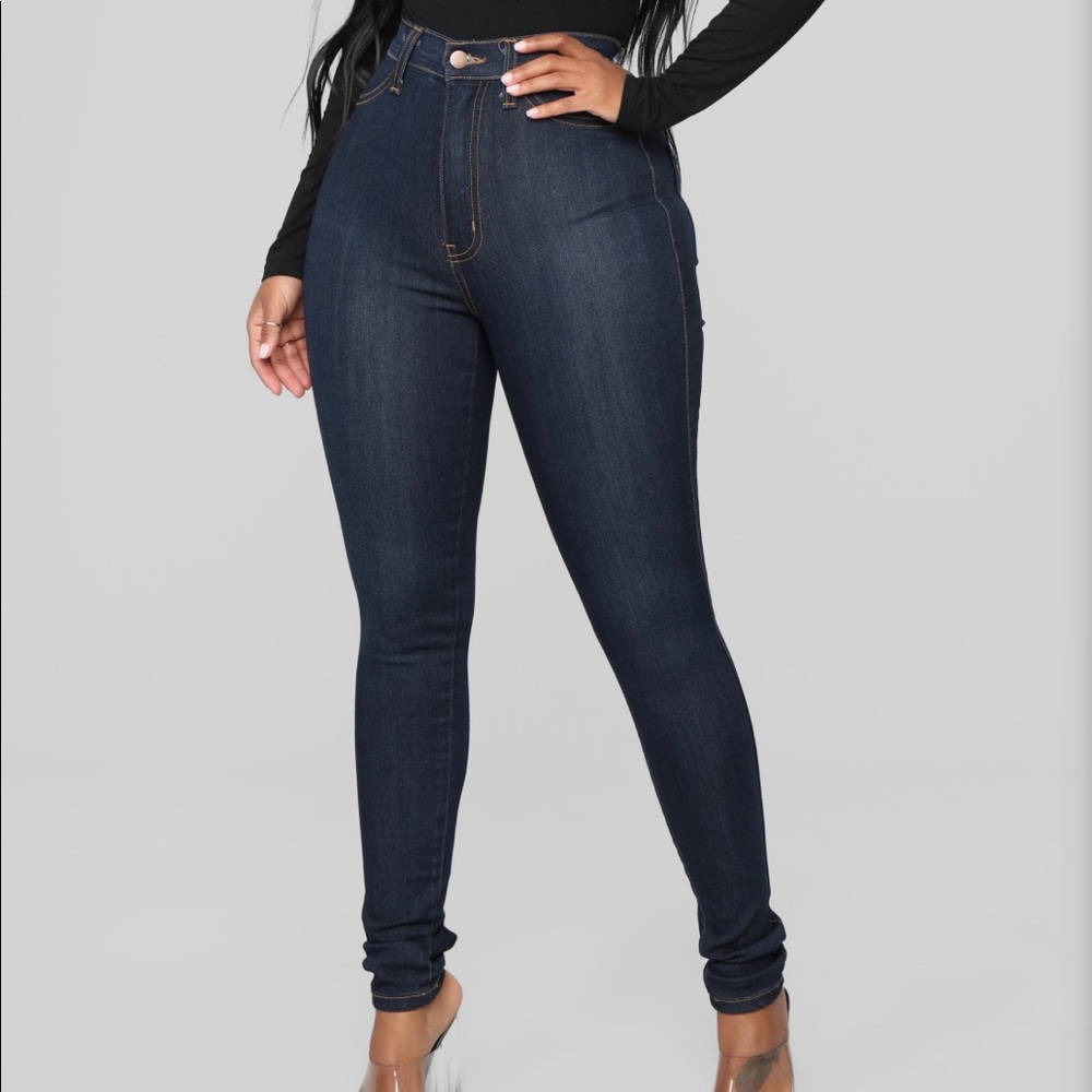Fashionova Classic High Waist Skinny Jeans